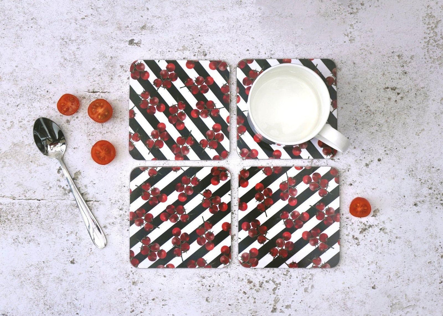 Striped Tomato Coaster 