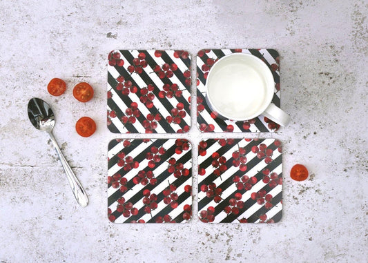 Striped Tomato Coaster 