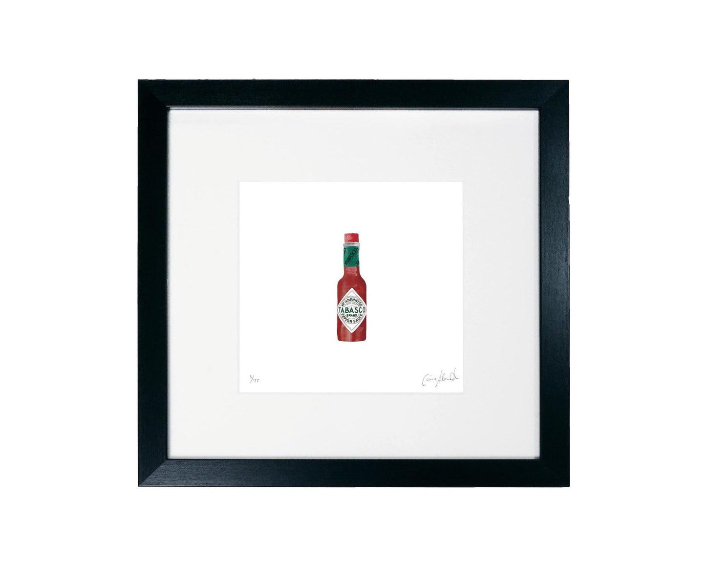Framed Tabasco art print