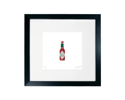 Framed Tabasco art print