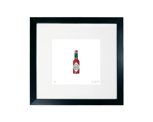 Framed Tabasco art print