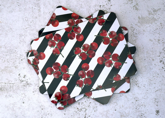 Striped Tomato Placemats - SECOND