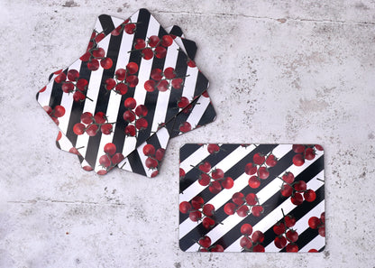 Striped Tomato Placemats - SECOND